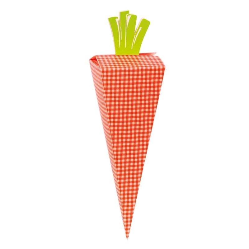 Emballage alimentaire, Pochette surprise de Pâques en forme de carotte Emballage alimentaire, Pochette surprise de Pâques en forme de carotte