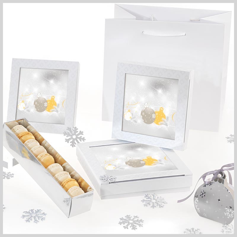 Kit Noël Argenté- Packaging alimentaire pour les fêtes de fin d'année Kit Noël Argenté- Packaging alimentaire pour les fêtes de fin d'année