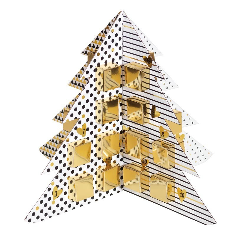 Sapin de l’Avent Moderne noir et blanc Sapin de l’Avent Moderne noir et blanc