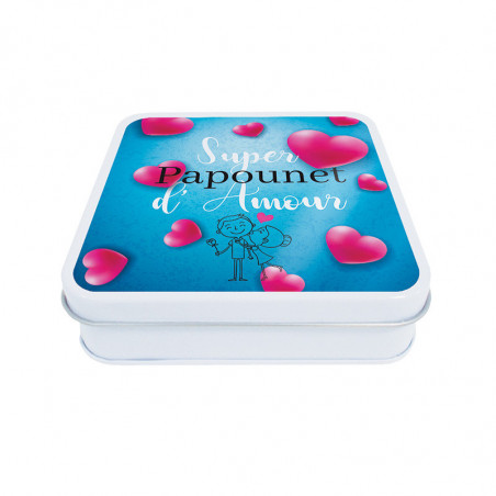 Boîte En Métal Carrée Mignonne Pour Noël - Idéale Pour Ranger Des Bonbons Et Décorer Votre Intérieur