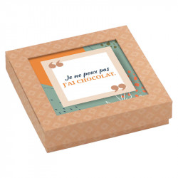 ﻿Packaging humoristique sur le thème du chocolat - Carte Caméléon B-15