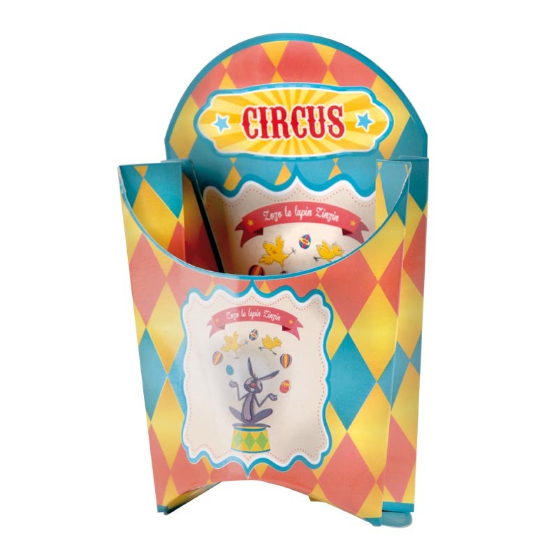 Packaging pour vitrine chocolatiers/pâtissiers Pâques - Memphis Circus Packaging pour vitrine chocolatiers/pâtissiers Pâques - Memphis Circus