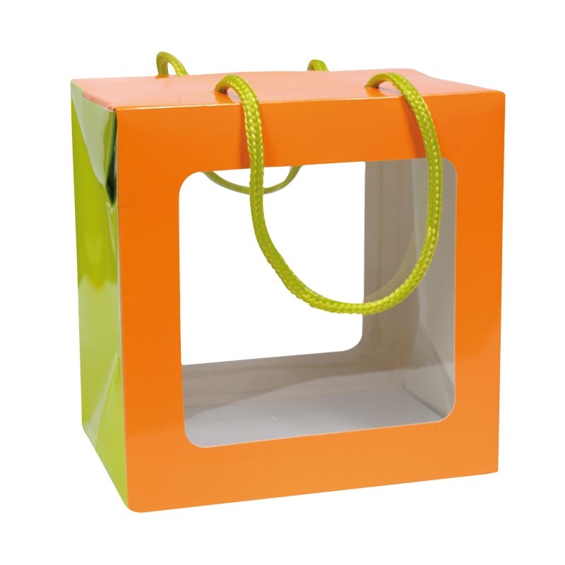 Emballage alimentaire pour les fêtes - Sac Boîte Poule Pâques Orange