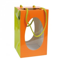 Packaging alimentaire pour les fêtes - Sac Boîte Œuf Pâques Orange