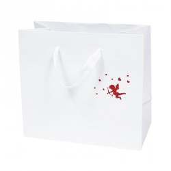 Sac Cabas Blanc Cupidon - Packaging Saint Valentin