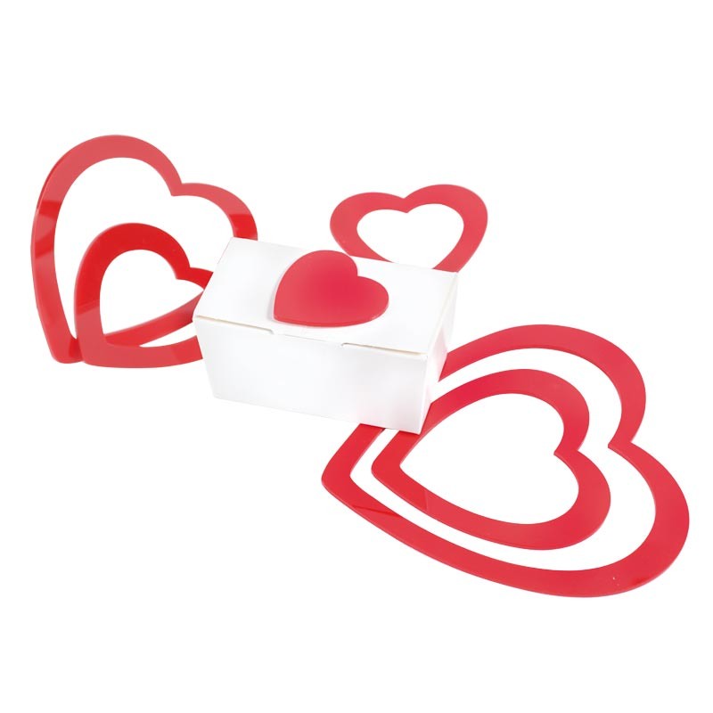 Sticker Cœur 3D - Accessoire Saint Valentin Sticker Cœur 3D - Accessoire Saint Valentin