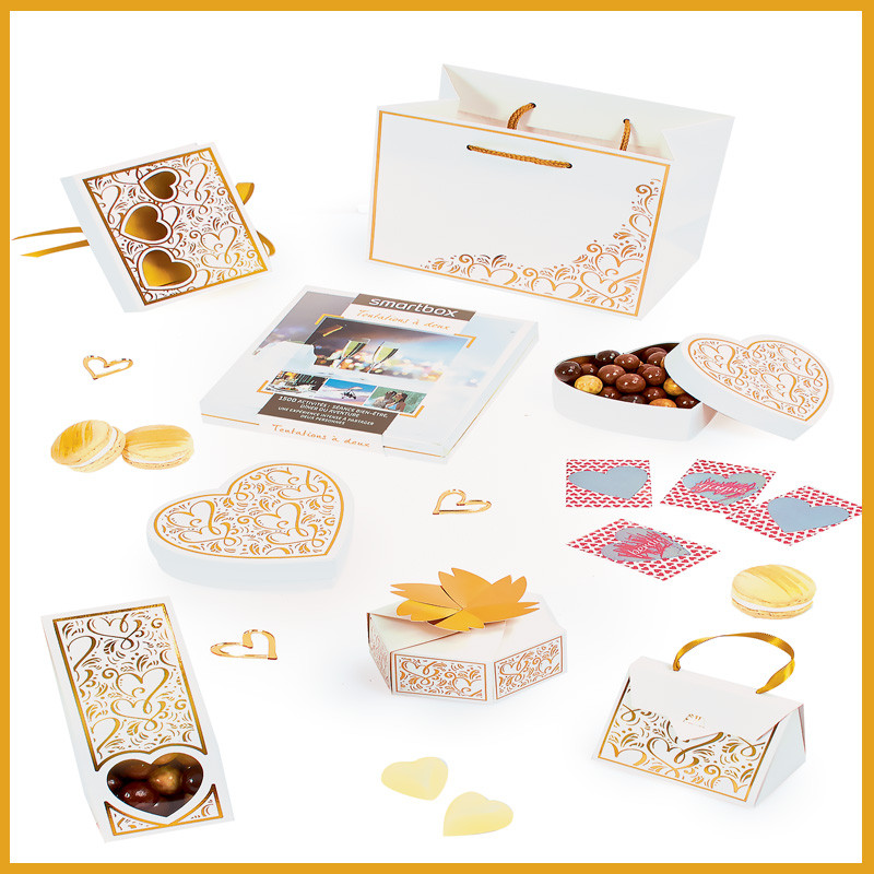 Kit complet pour l'emballage des chocolats à la Saint Valentin "Confidence" - Packaging chocolat pour Saint-Valentin - Embaline