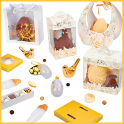 Kit pour l'emballage des chocolats de Pâques avec la collection Purity - Packaging chocolat pour Pâques 2024 avec Embaline