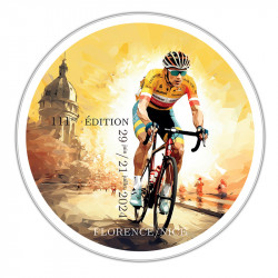 Boîte ronde métallique Caméléon I-14B - Motif "Tour de France 2024"