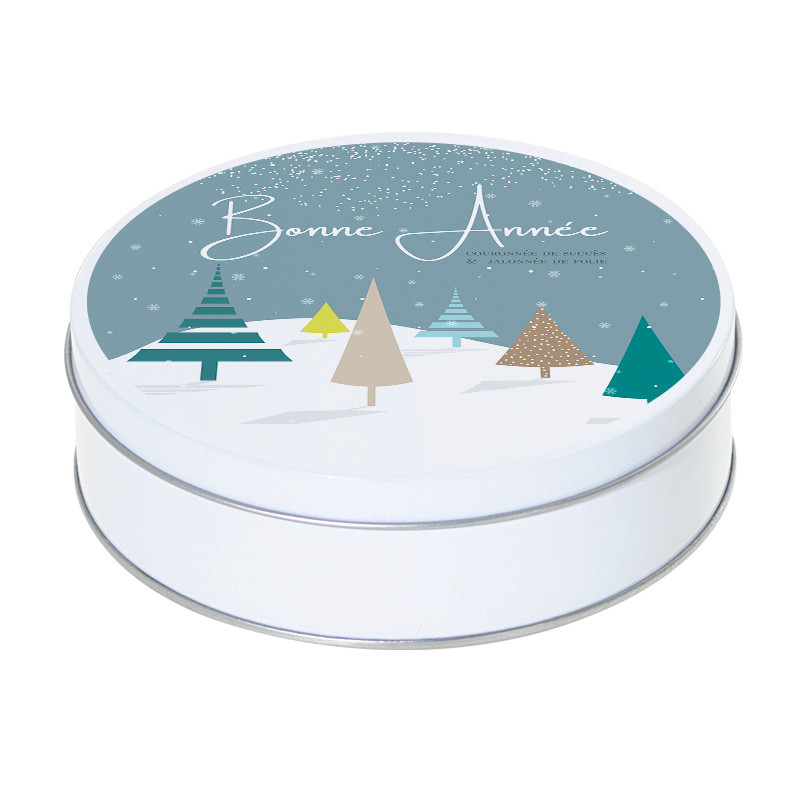 Boîte ronde empilable métallique Caméléon I-108 - Thème : événements !