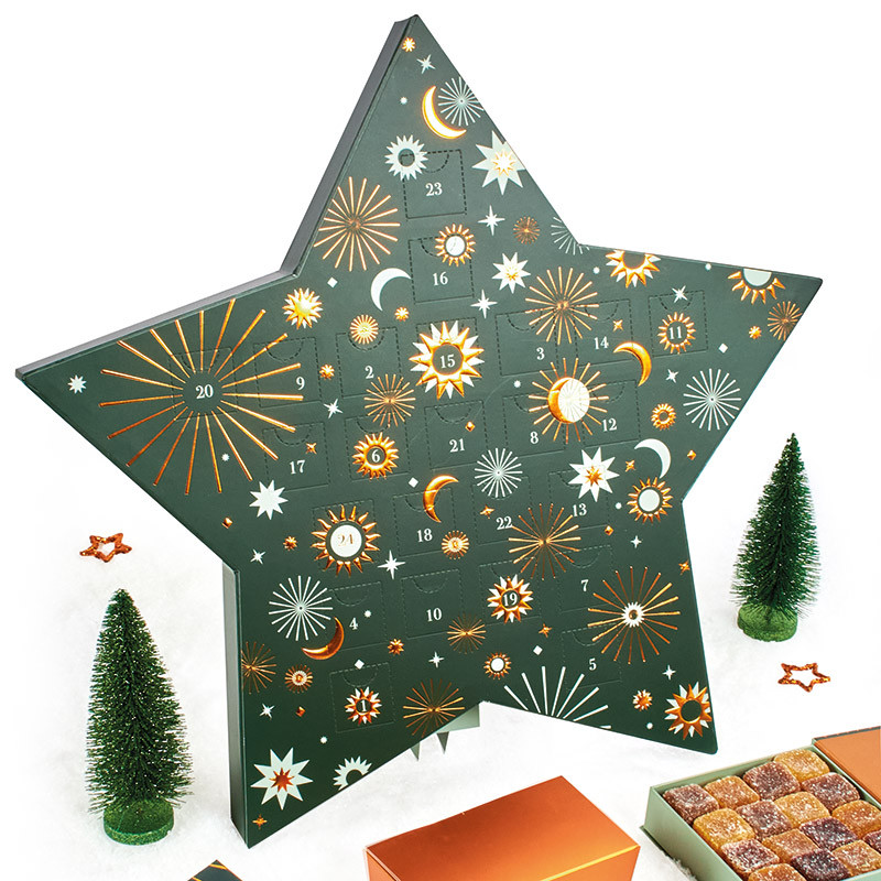 Étoile De Noël LED 60 Cm - Décoration Suspendue 3D En Papier Pour Fenêtre, Intérieur, Période De L'Avent (fonctionne Sur Piles) - 3