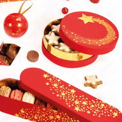 Packaging Rabelais "Poussière d'Étoiles" - Boîte ronde pour chocolats