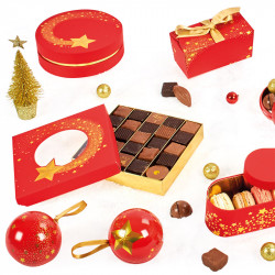 Packaging Rabelais "Poussière d'Étoiles" - Boîte ronde pour chocolats