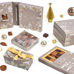 Ballotin Ruban "Make a Wish" - Packaging  de Noël pour chocolatiers !