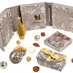 Calendrier triptyque "Make a Wish" - Packaging luxe pour chocolatiers