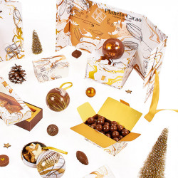 Ballotin Ruban "Planète Cacao" - Packaging de fêtes pour chocolatiers