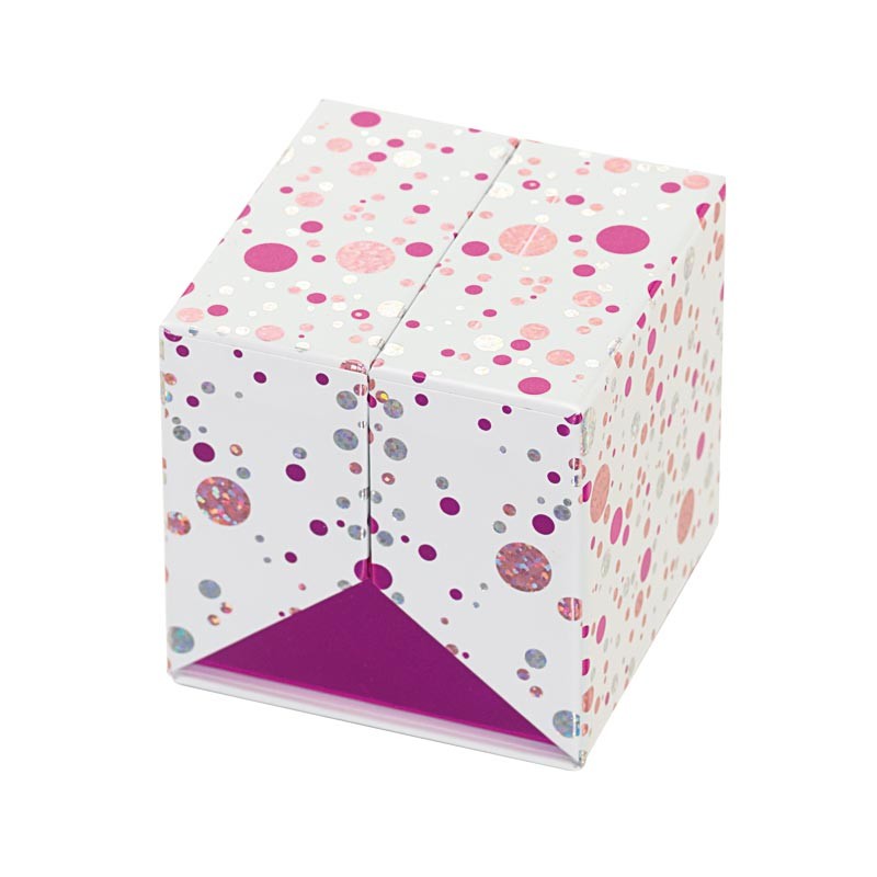 Packaging en forme de cube pour chocolatiers, pâtissiers, confiseurs - Baudelaire Happy Confettis