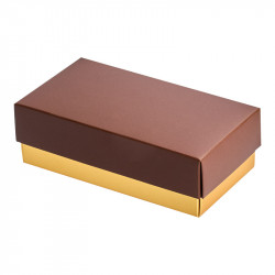 Ballochoc Marron Fond Or - Packaging pour chocolatiers et confiseurs