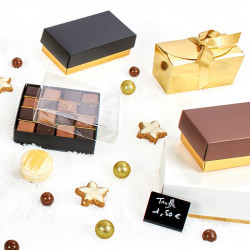 Ballochoc Noir Fond Or - Packaging pour chocolatiers et confiseurs