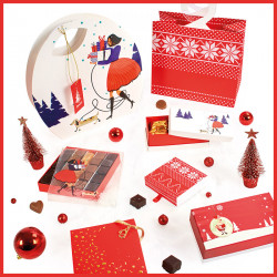 Kit "Rouge Noël" - Packagings de Noël à prix réduits chez Embaline