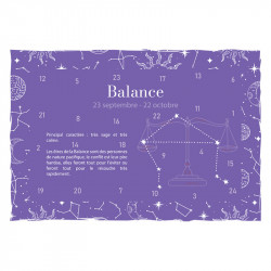 Valisette Calendrier de l'Avent H-19 Balance - Thème "Astrologie"
