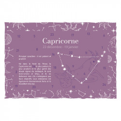 Valisette Calendrier de l'Avent H-19 Capricorne - Thème "Astrologie"