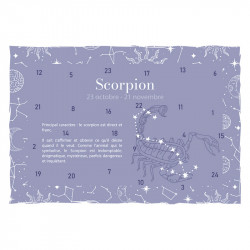 Valisette Calendrier de l'Avent H-19 Scorpion - Thème "Astrologie"