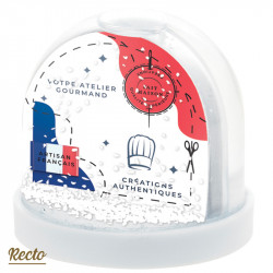 Boule à Neige Caméléon® A-19, accessoire original pour vitrine de Noël