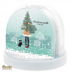 Boule à Neige Caméléon® F-04 accessoire original pour vitrine de Noël