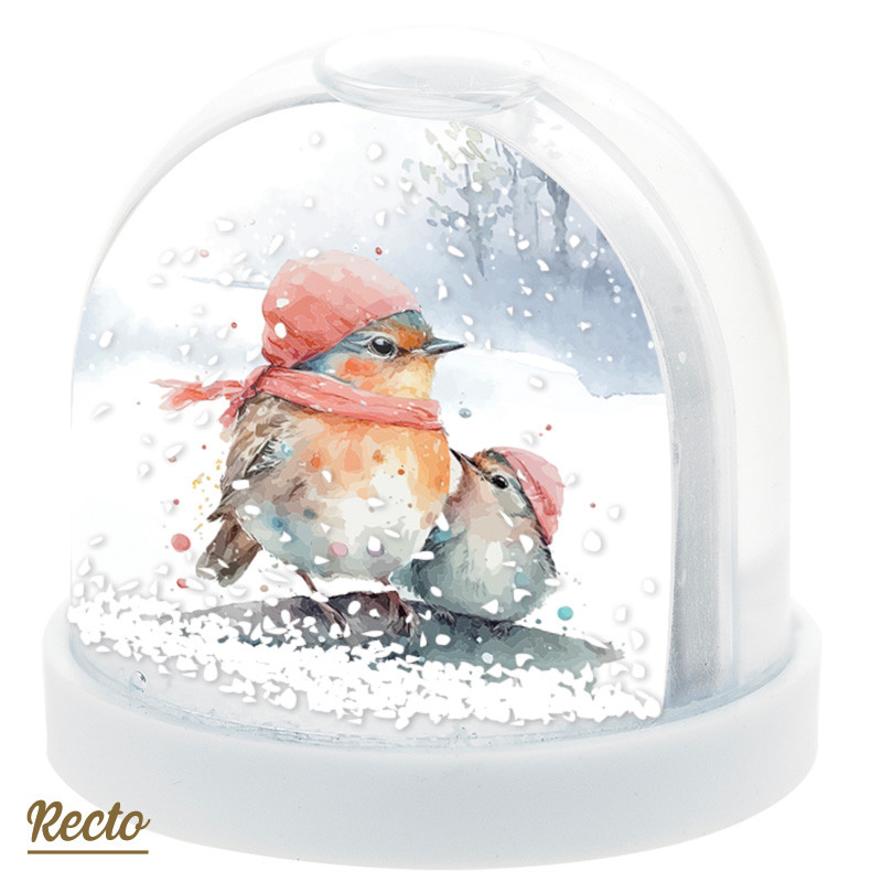 Boule à Neige Caméléon® F-18 accessoire original pour vitrine de Noël