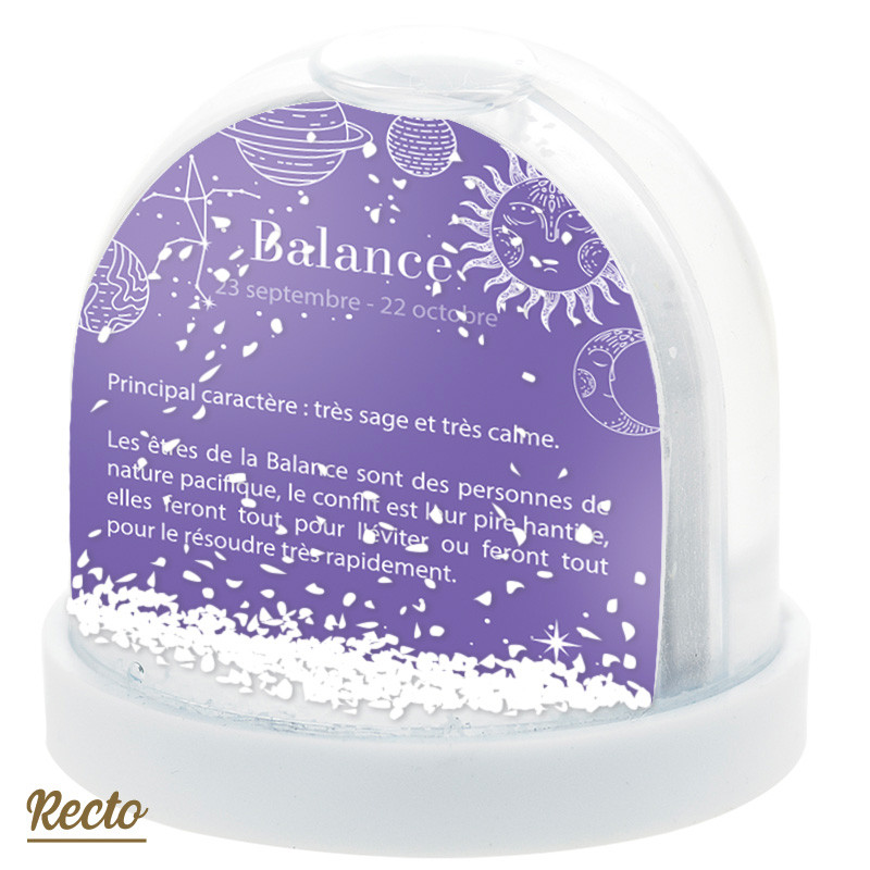 Boule à Neige Caméléon® H-19 Signe BALANCE - Accessoire original