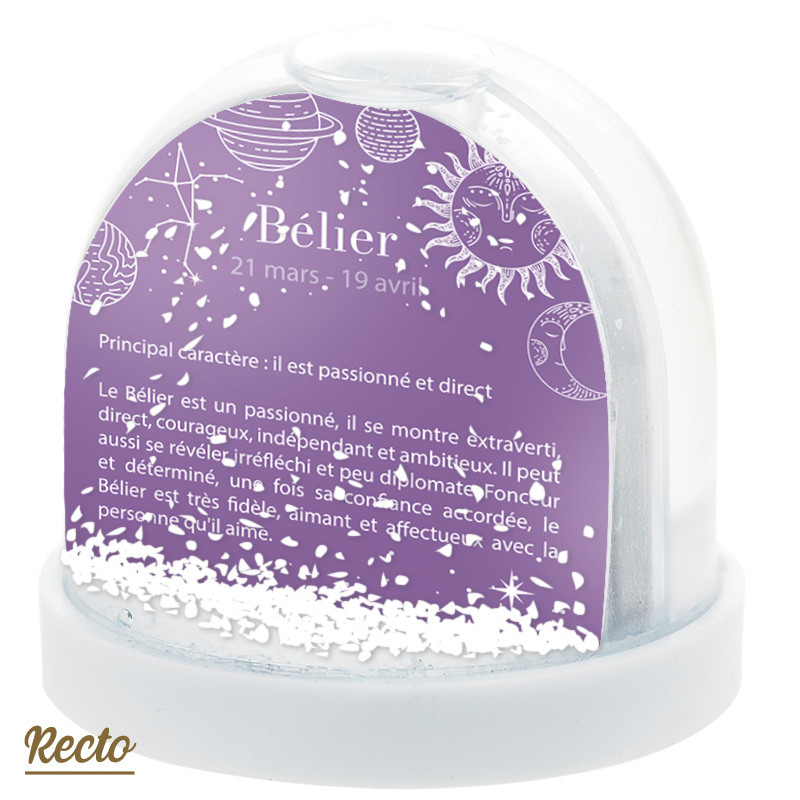 Boule à Neige Caméléon® H-19 Signe BELIER - Accessoire original