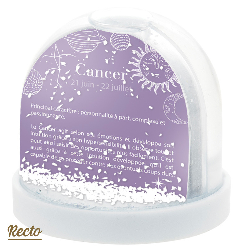 Boule à Neige Caméléon® H-19 Signe CANCER - Accessoire original