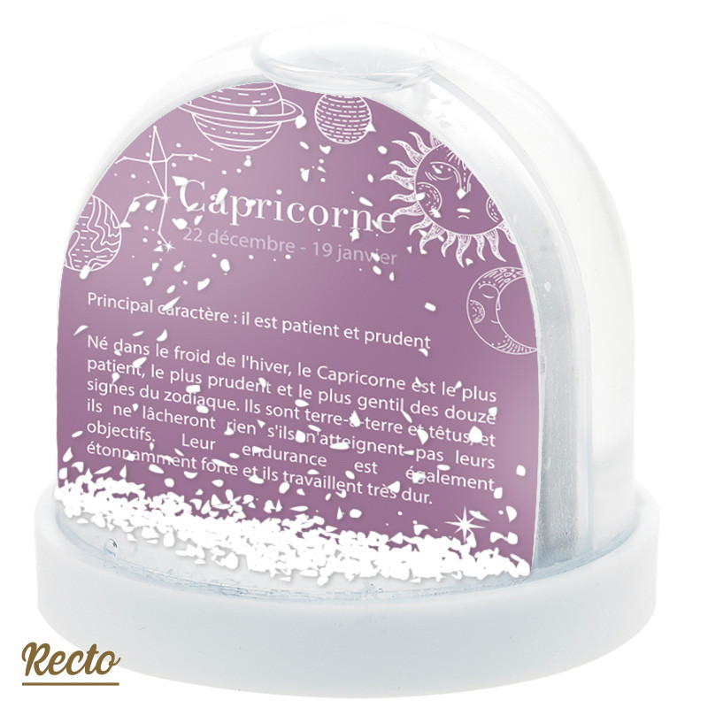 Boule à Neige Caméléon® H-19 Signe CAPRICORNE - Accessoire original