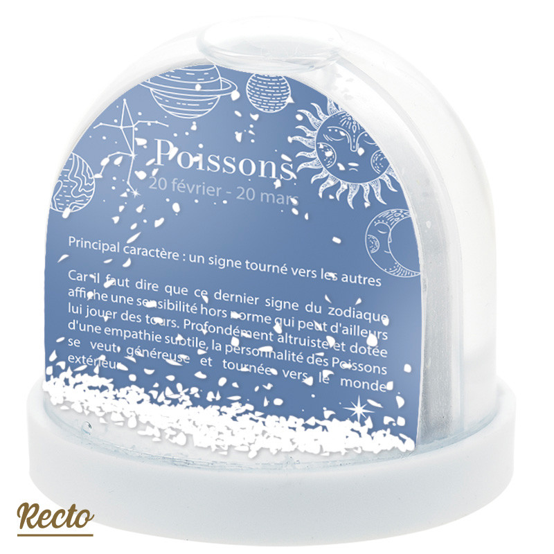 Boule à Neige Caméléon® H-19 Signe POISSON - Accessoire original