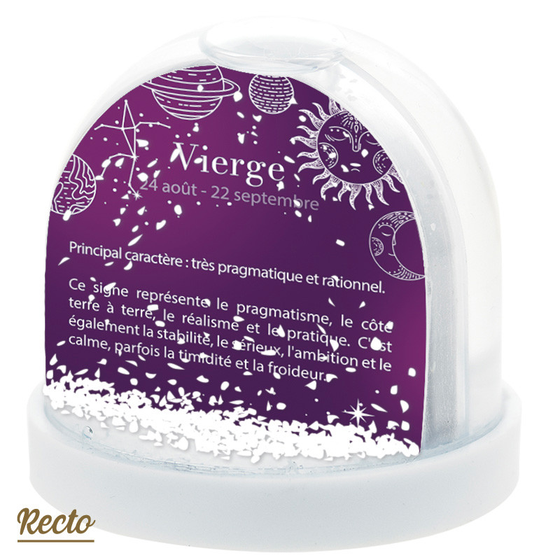 Boule à Neige Caméléon® H-19 Signe VIERGE - Accessoire original