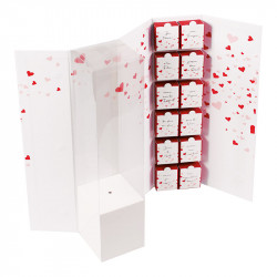 Coffret Rose "Tocade" - Packaging original St-Valentin (rose + chocos)