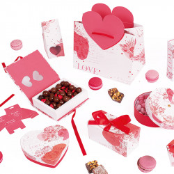 Packaging Saint-Valentin - Ballotin Ruban "Romance à l'Anglaise"