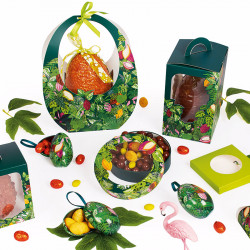 Panoramique Œuf "Garden Party" - Packagings pour chocolats de Pâques