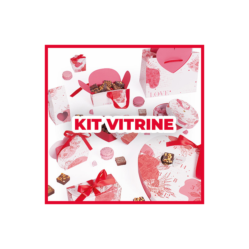 Kit de Packagings St-Valentin de la collection "Romance à l'Anglaise"