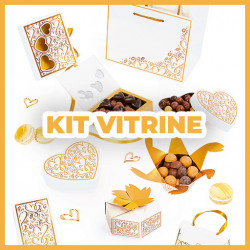 Kit complet pour l'emballage des chocolats à la Saint Valentin "Confidence" - Packaging chocolat pour Saint-Valentin - Embaline