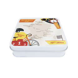 Boîte carrée métallique Caméléon® I-14-A - Packaging luxe chocolatiers
