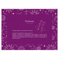 Calendrier de l'Avent Cadre Caméléon® H-19 Gémeaux - Thème "Astrologie"