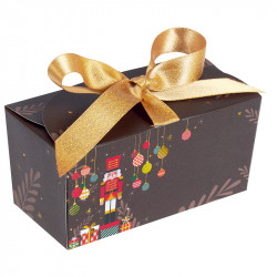 Boîte ballotin ruban pour chocolatiers collection Noël 2025 Casse-Noisette