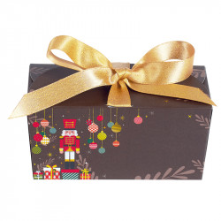 Boîte ballotin ruban pour chocolatiers collection Noël 2025 Casse-Noisette