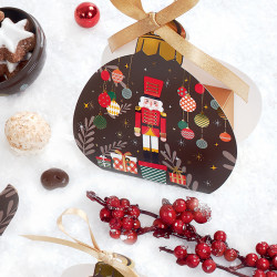 Boîte ballotin boule de Noël collection Noël 2025 Casse-Noisette