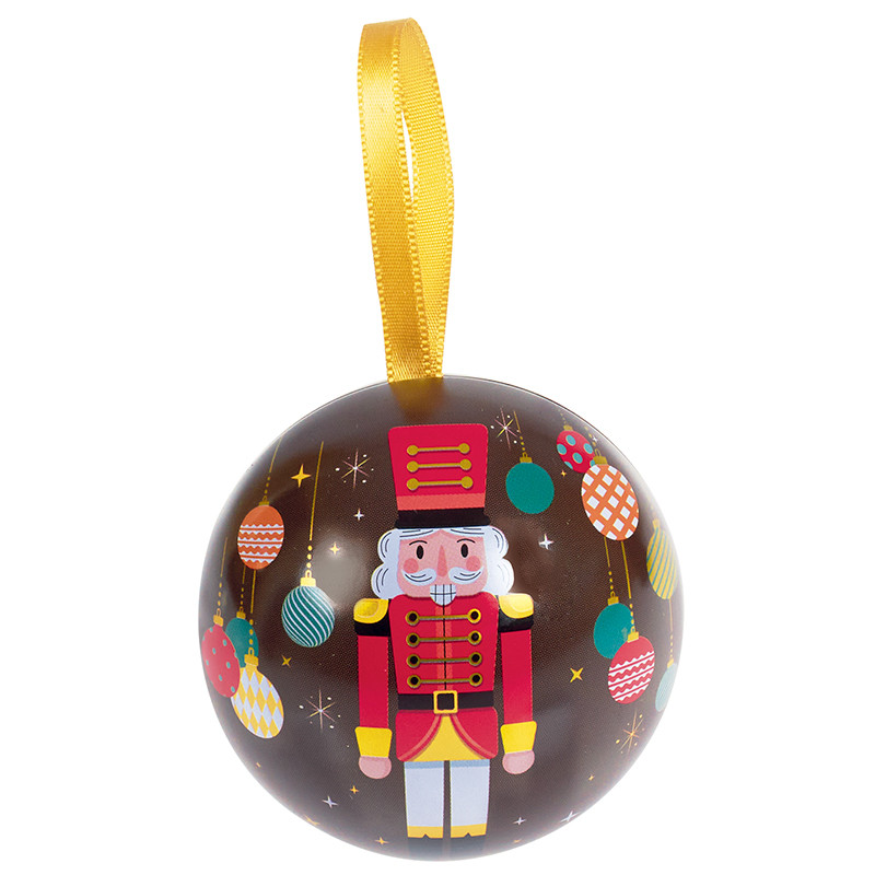 Boîte boule métallique à poser ou à suspendre collection Noël 2025 Casse-Noisette Boîte boule métallique à poser ou à suspendre collection Noël 2025 Casse-Noisette