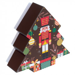 Boîte sapin avec couvercle collection Noël 2025 Casse-Noisette
