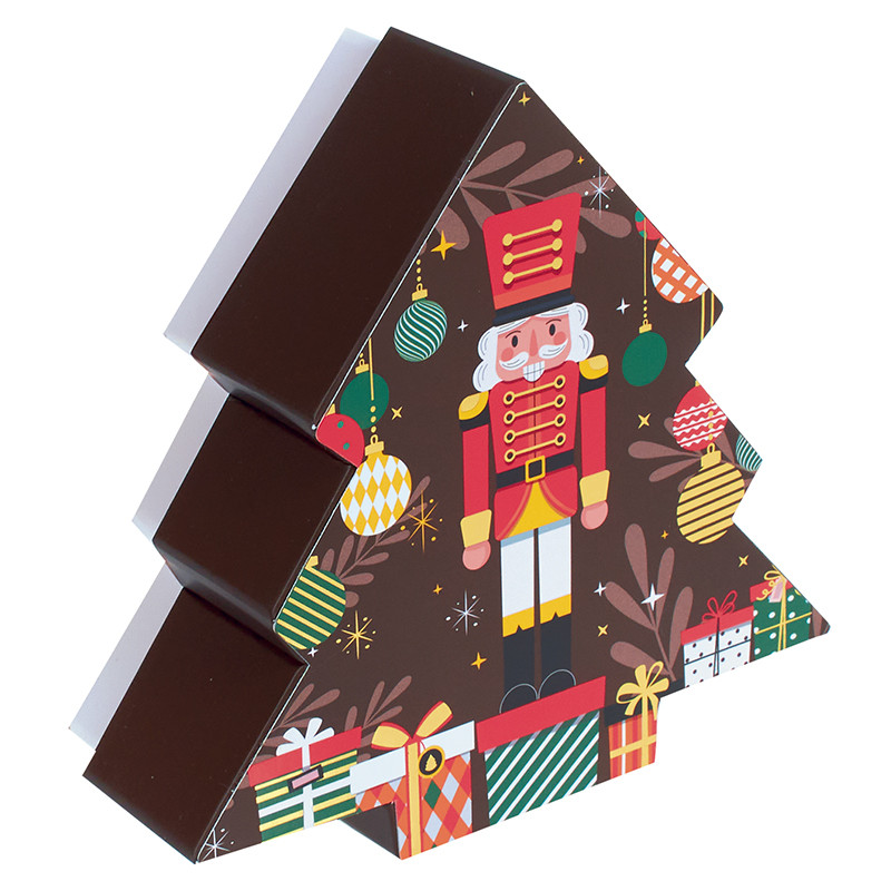 Boîte sapin avec couvercle collection Noël 2025 Casse-Noisette Boîte sapin avec couvercle collection Noël 2025 Casse-Noisette