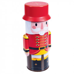 Boîte métallique à l'effigie de l'emblématique personnage collection Noël 2025 Casse-Noisette